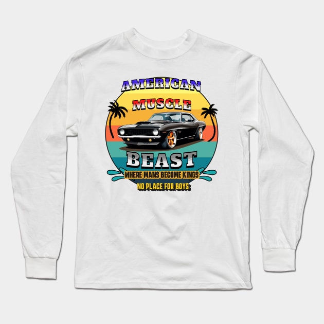 American Muscle Long Sleeve T-Shirt by USAPHILLYDESIGNERS